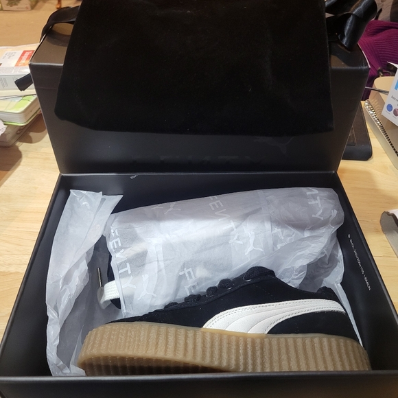 Puma Fenty x Creeper Phatty 'Black Warm White' 396830-01 Youth 2.5 - Picture 6 of 8